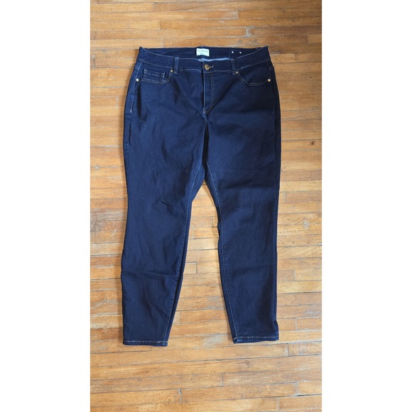 Lane Bryant Denim - Lane Bryant Womens Size 22 Dark Wash Skinny Jeans Denim Casual Plus Size NWOT